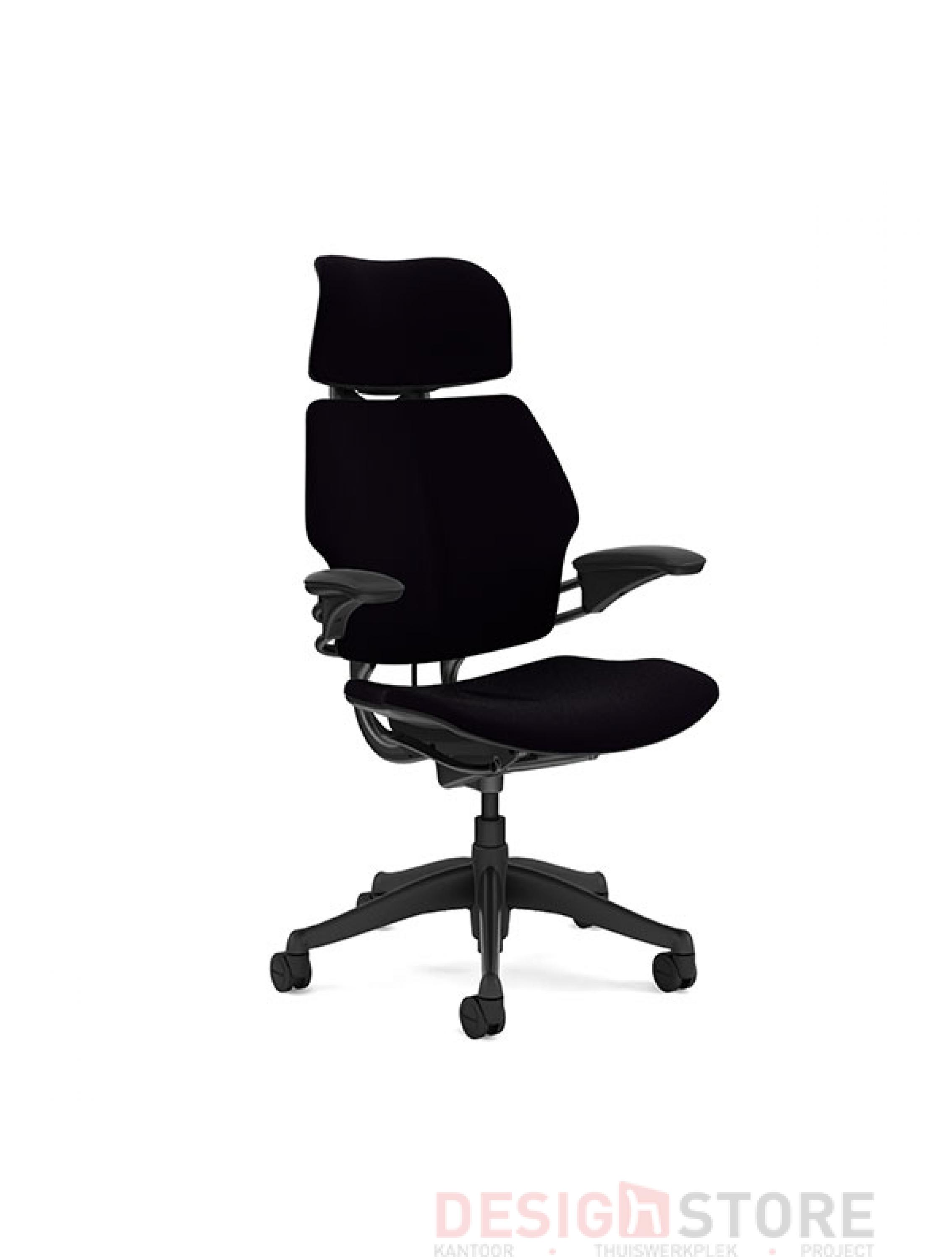 humanscale freedom office desk chair with headrest